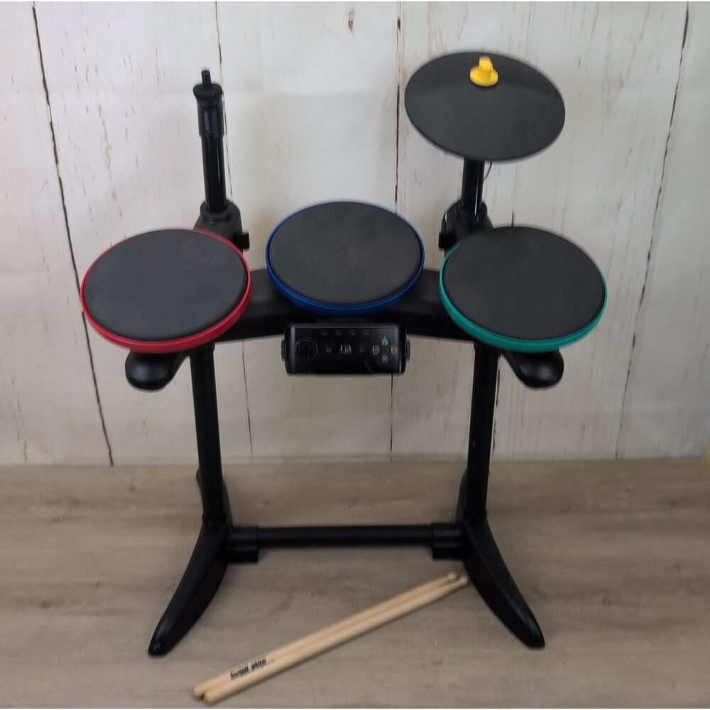 Band/Guitar Hero DRUMS W/ Brain PS3 Warriors Rock Playstation 3 *Missing Cymbal
